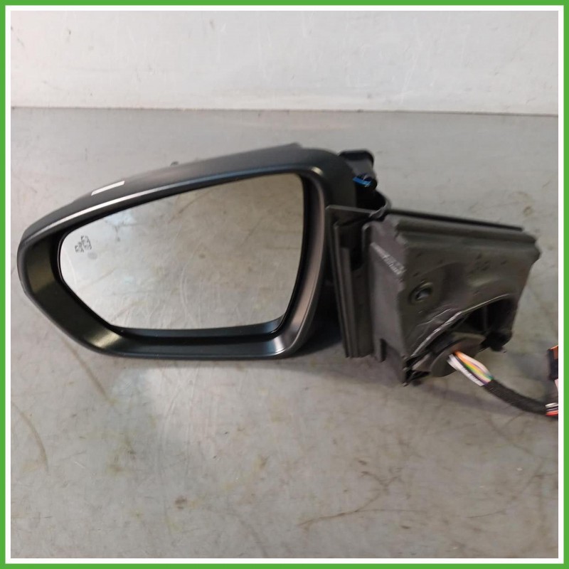 Specchio Specchietto Retrovisore Sinistro SX Nero Peugeot 3008 2 Serie 2020-2023  Originale Usato