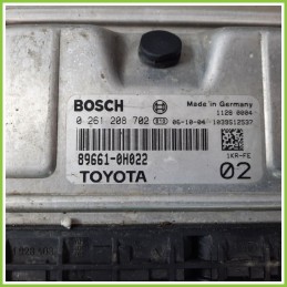 Centralina Motore Iniezione ECU BOSCH 0261208702 TOYOTA AYGO 1a Serie 1.0 12V VVT-I 89661-0H022 Benzina 2005