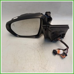 Specchio Specchietto Retrovisore Sinistro SX Nero Peugeot 3008 2 Serie 2020-2023  Originale Usato