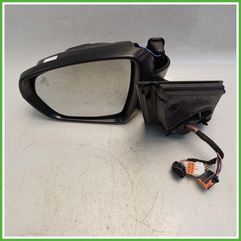 Specchio Specchietto Retrovisore Sinistro SX Nero Peugeot 3008 2 Serie 2020-2023  Originale Usato