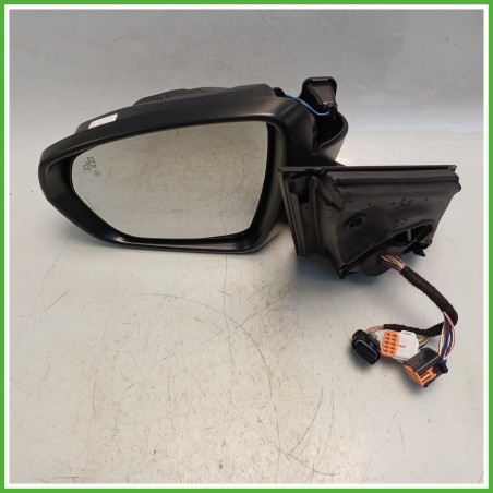 Specchio Specchietto Retrovisore Sinistro SX Nero Peugeot 3008 2 Serie 2020-2023  Originale Usato