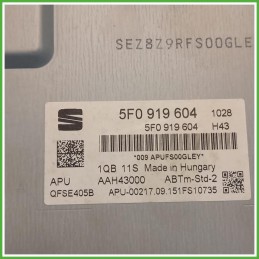 Infotainment Seat Leon 5F1 1.6 TDi 16v. 5F09196041QB 2013-2016 Seat APUFS00GLEY