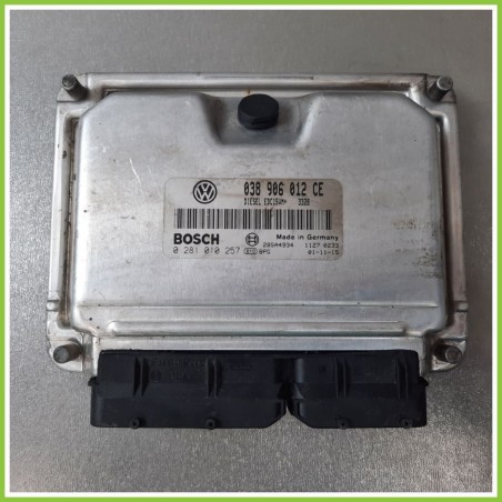 Centralina Motore Iniezione ECU BOSCH 0281010257 SKODA FABIA 6Y 1.9 47kw 038906012CE 2000 2007