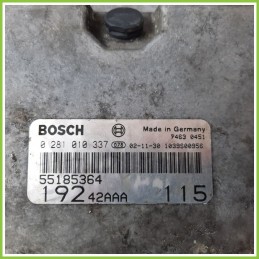 Centralina Motore Iniezione ECU BOSCH 0281010337 FIAT STILO 2C 1.9 JTD 55185364 Diesel 2001 2003
