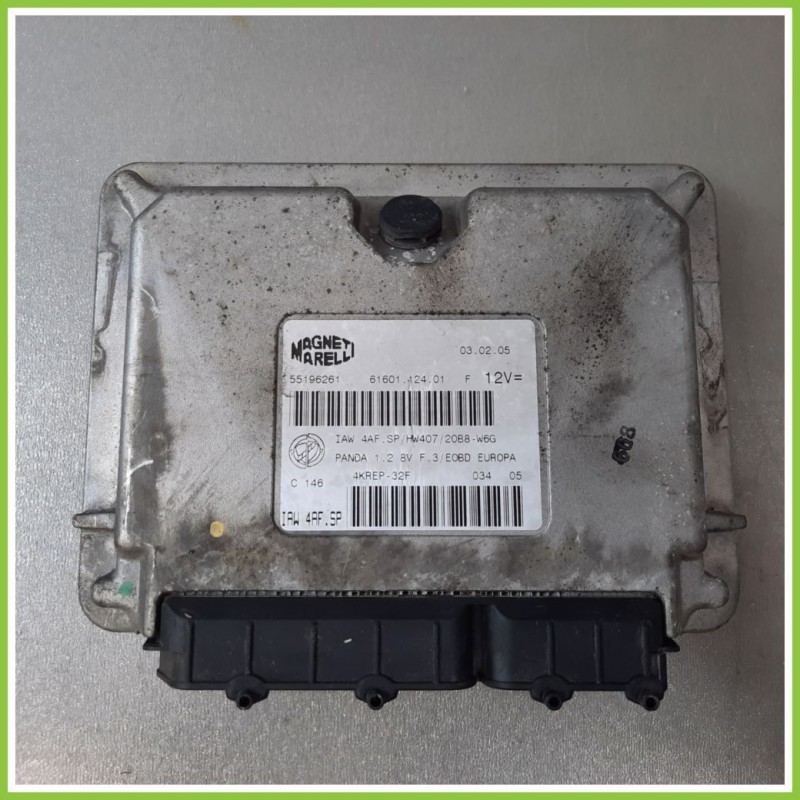Centralina Motore Iniezione ECU MAGNETI MARELLI IAW4AF.SP FIAT PANDA 2Q 1.2 DYNAMIC 55196261 Benzina 2003 2010