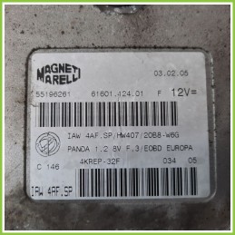 Centralina Motore Iniezione ECU MAGNETI MARELLI IAW4AF.SP FIAT PANDA 2Q 1.2 DYNAMIC 55196261 Benzina 2003 2010