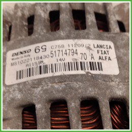 Alternatore Denso MS122118430 Fiat Punto 2 Serie 52003531 2003-2009