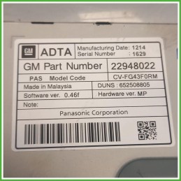 Autoradio Opel Meriva B 1.6 CDTi 16v. 42353388 2014