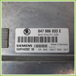 Centralina Motore Iniezione ECU SIEMENS 5WP4420210 SKODA FABIA 6Y 1.4 047906033E Benzina 2000 2007