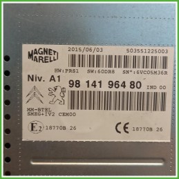 Autoradio Citroen C3 2 Serie 1.2 VTi 12v. 16106912XT 2013-2016 Magneti Marelli 503551225003