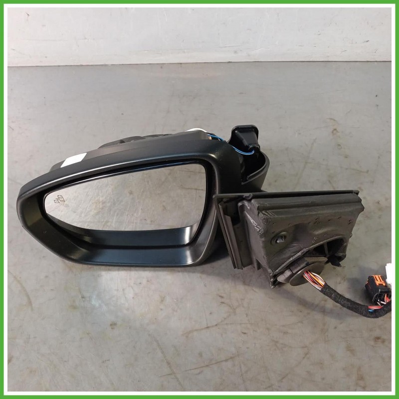 Specchio Specchietto Retrovisore Sinistro SX Nero Peugeot 3008 2 Serie 2020-2023  Originale Usato