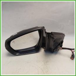 Specchio Specchietto Retrovisore Sinistro SX Nero Peugeot 3008 2 Serie 2020-2023  Originale Usato
