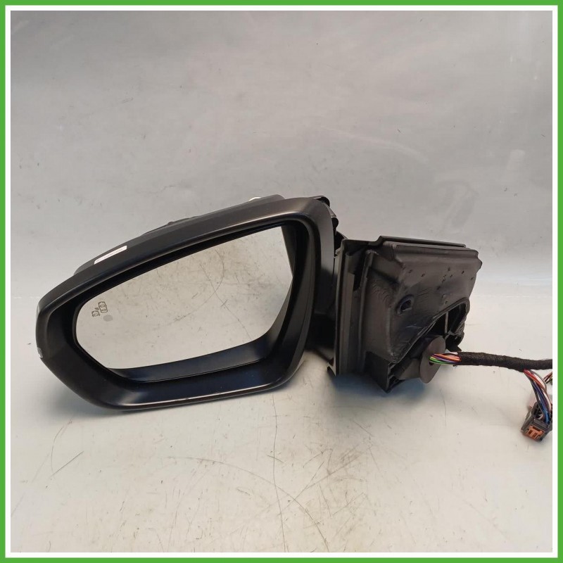 Specchio Specchietto Retrovisore Sinistro SX Nero Peugeot 3008 2 Serie 2020-2023  Originale Usato