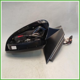 Specchio Specchietto Retrovisore Sinistro SX Nero Peugeot 3008 2 Serie 2020-2023  Originale Usato
