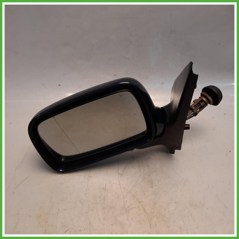 Specchio Specchietto Retrovisore Sinistro SX Blu Volkswagen Polo 3 Serie Variant 1997-1999  Originale Usato