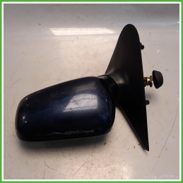 Specchio Specchietto Retrovisore Sinistro SX Blu Volkswagen Polo 3 Serie Variant 1997-1999  Originale Usato