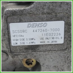 Compressore Clima AC Aria Condizionata Denso 4472607000 Fiat Doblo 1 Serie Cargo 46786262 2000-2004
