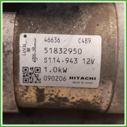 Motorino Avviamento Hitachi 090206 Fiat Idea 51832950 2003-2008
