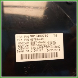 Quadro strumenti contachilometri tachimetro Yazaky 69789-440U Peugeot 3008 2 Serie 1.6 BlueHDi 9810462780 2016-2020