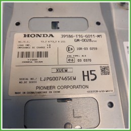 Autoradio Honda CR-V 4 Serie 2.2 i-DTEC 16v. 39186T1G 2012-2015 Pioneer GM-0028ZH