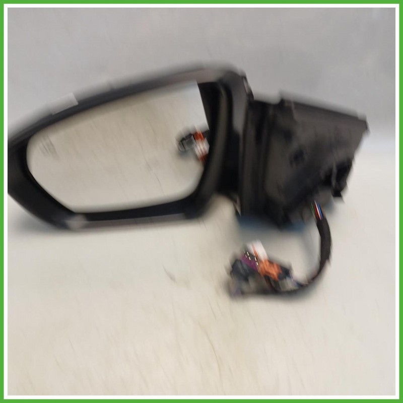 Specchio Specchietto Retrovisore Sinistro SX Nero Peugeot 3008 2 Serie 2020-2023  Originale Usato