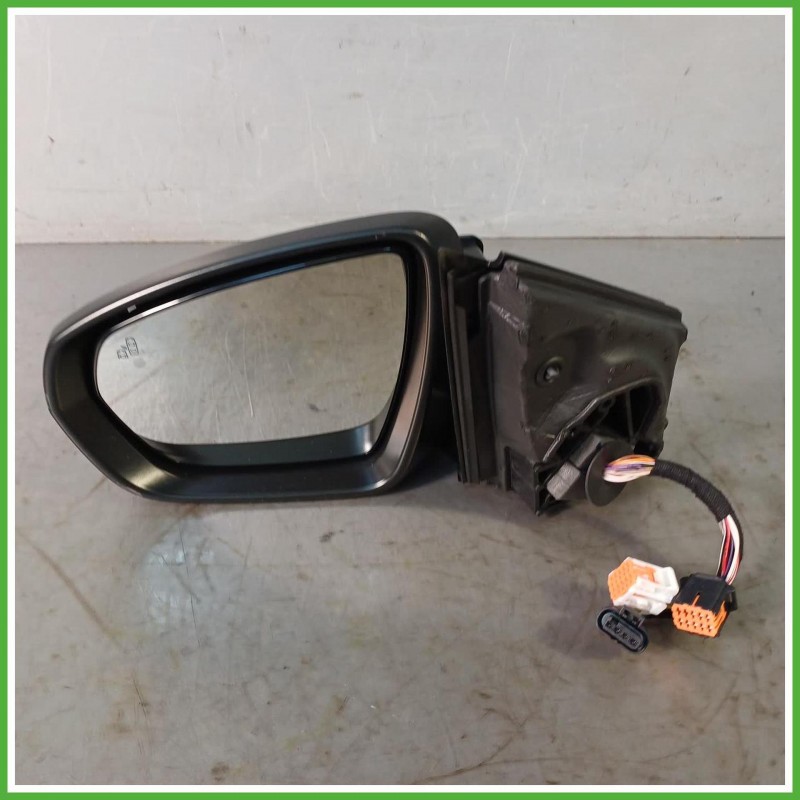 Specchio Specchietto Retrovisore Sinistro SX Nero Peugeot 3008 2 Serie 2020-2023  Originale Usato