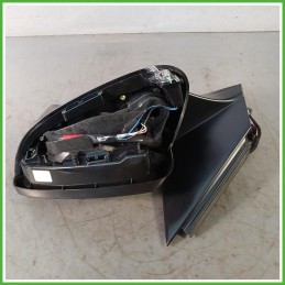 Specchio Specchietto Retrovisore Sinistro SX Nero Peugeot 3008 2 Serie 2020-2023  Originale Usato