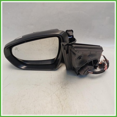 Specchio Specchietto Retrovisore Sinistro SX Nero Peugeot 3008 2 Serie 2020-2023  Originale Usato