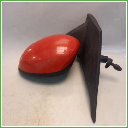 Specchio Specchietto Retrovisore Sinistro SX Rosso Citroen C1 1 Serie 2005-2012  Originale Usato