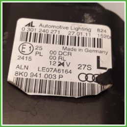 Faro Fanale Proiettore Sinistro SX Automotive Lighting 0301240271 Audi A4 8K5 Avant 2009-2012 8K0941029BJ Originale Usato