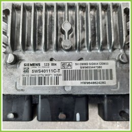 Centralina Motore Iniezione ECU SIEMENS 5WS40111C-T CITROEN C2 1.4 HDI 9653447380 Diesel 2003 2010