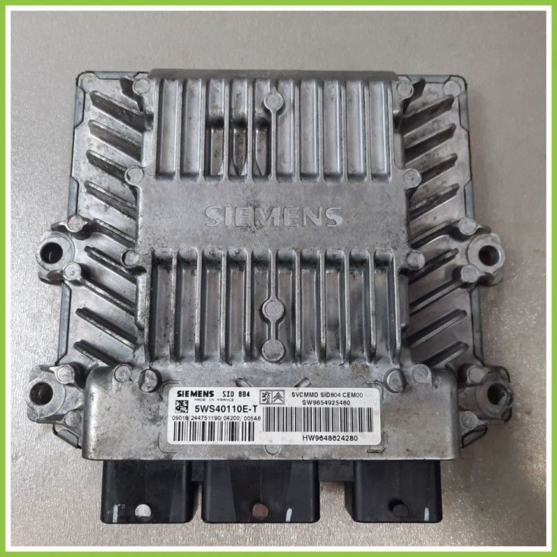 Centralina Motore Iniezione ECU SIEMENS 5WS40110E-T CITROEN C3 PLURIEL 1.4 HDI 9654925480 Diesel 2003 2010