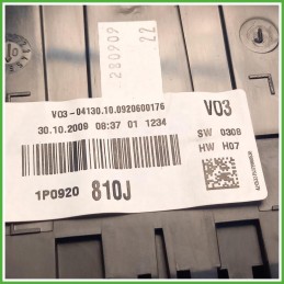 Quadro strumenti contachilometri tachimetro Vdo A2C53375372 Seat Leon 1P1 1.9 TDi 1P0920810J 2005-2010