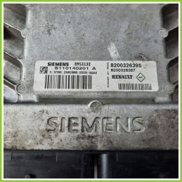 Centralina Motore Iniezione ECU SIEMENS S110140201A RENAULT CLIO 2a Serie 1.2 8200326395 Benzina 2001 2010