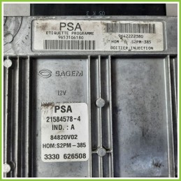 Centralina Motore Iniezione ECU SAGEM 21584578-4 CITROEN C2 1.4 9653106180 Benzina 2003 2010