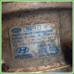 Compressore Clima AC Aria Condizionata Hcc HS-11 Kia Picanto 1 Serie 9770107110 2004-2008