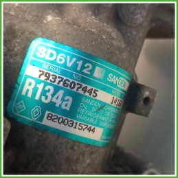 Compressore Clima AC Aria Condizionata Sanden SD6V12 Renault Clio 2 Serie 8200953358 2001-2008