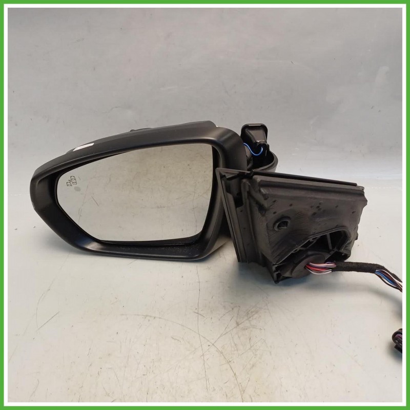 Specchio Specchietto Retrovisore Sinistro SX Nero Peugeot 3008 2 Serie 2020-2023  Originale Usato