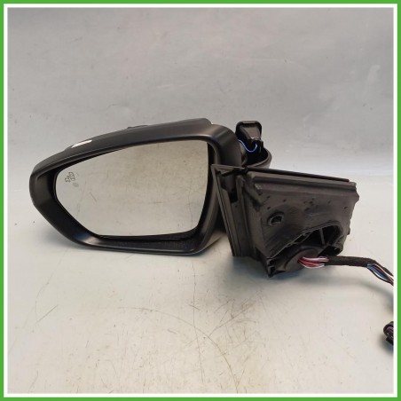 Specchio Specchietto Retrovisore Sinistro SX Nero Peugeot 3008 2 Serie 2020-2023  Originale Usato