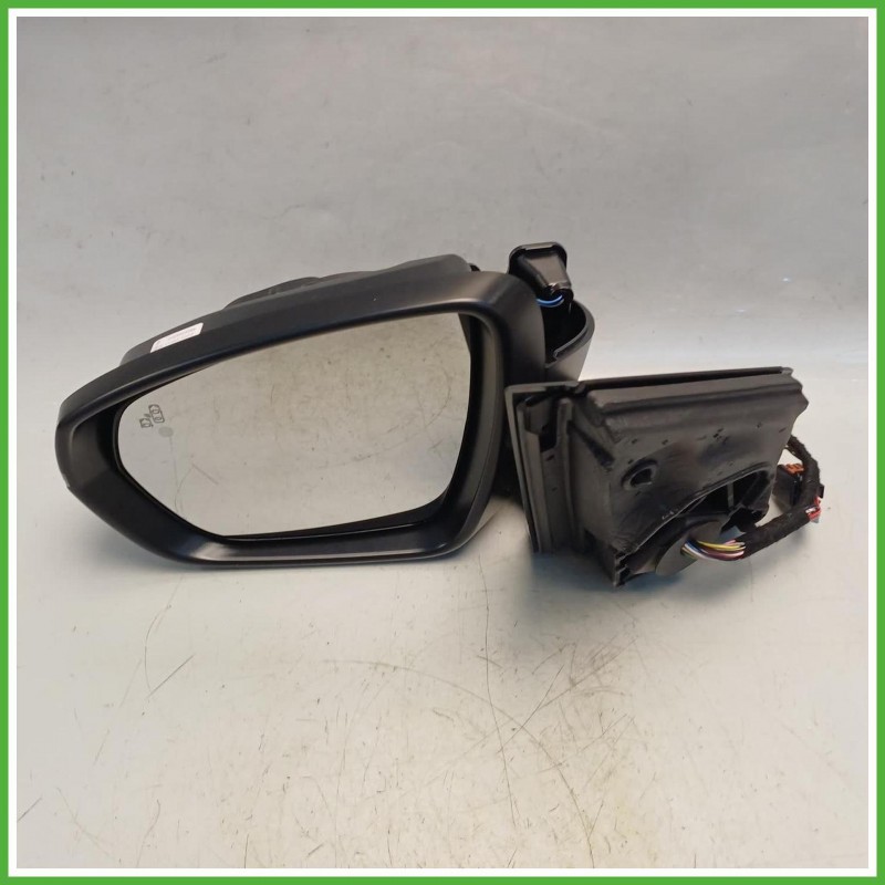 Specchio Specchietto Retrovisore Sinistro SX Nero Peugeot 3008 2 Serie 2020-2023  Originale Usato
