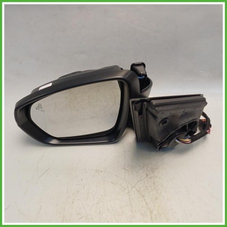 Specchio Specchietto Retrovisore Sinistro SX Nero Peugeot 3008 2 Serie 2020-2023  Originale Usato