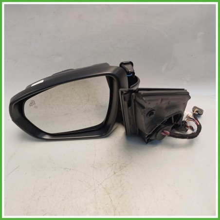 Specchio Specchietto Retrovisore Sinistro SX Nero Peugeot 3008 2 Serie 2020-2023  Originale Usato