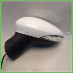 Specchio Specchietto Retrovisore Sinistro SX Bianco Ford Fiesta 6 Serie 2008-2012  Originale Usato