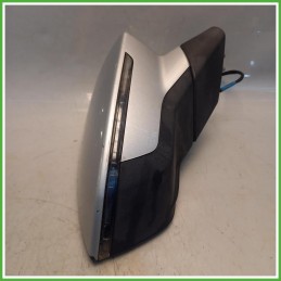 Specchio Specchietto Retrovisore Destro DX Grigio Seat Leon 5F1 2013-2016  Originale Usato