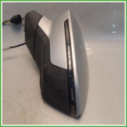 Specchio Specchietto Retrovisore Sinistro SX Grigio Seat Leon 5F1 2013-2016  Originale Usato