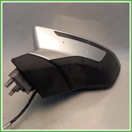 Specchio Specchietto Retrovisore Sinistro SX Grigio Seat Leon 5F1 2013-2016  Originale Usato