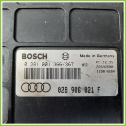 Centralina Motore Iniezione ECU BOSCH 0281001366 AUDI A4 8D 1.9 TDI 028906021F Diesel 1994 2000