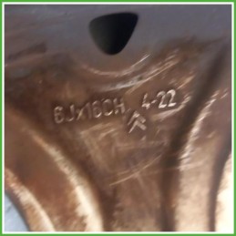 Cerchio Singolo in Lega Citroen C3 2 Serie 16 pollici 16 6.0J 4x108 ET22 1pz 5401P4 Originale Usato al pz