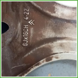 Cerchio Singolo in Lega Citroen C3 2 Serie 16 pollici 16 6.0J 4x108 ET22 1pz 5401P4 Originale Usato al pz
