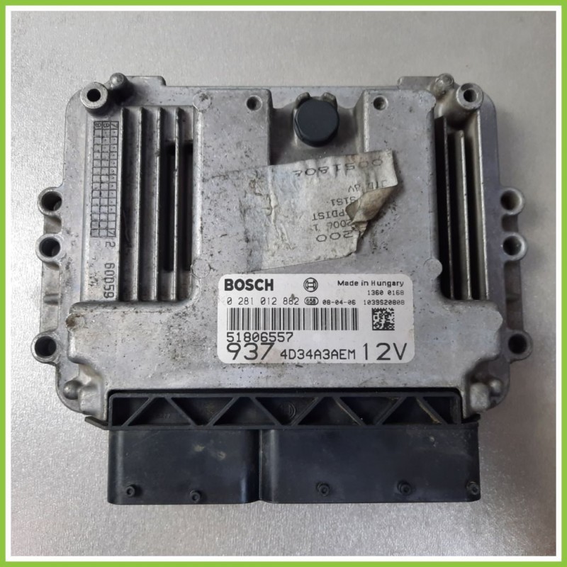 Centralina Motore Iniezione ECU BOSCH 0281012882 FORD FIESTA CBK 1.4 TDCI 51806557 Diesel 2005 2008